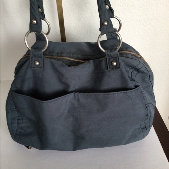 Baggallini Blue Nylon Berlin Satchel Bag - Picture 3 of 8
